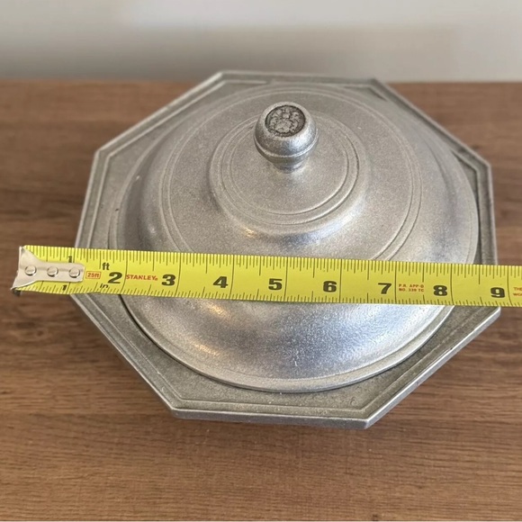 RARE Wilton Armetale RWP Octagonal Octagon Covered Casserole 1973 - Picture 7 of 9